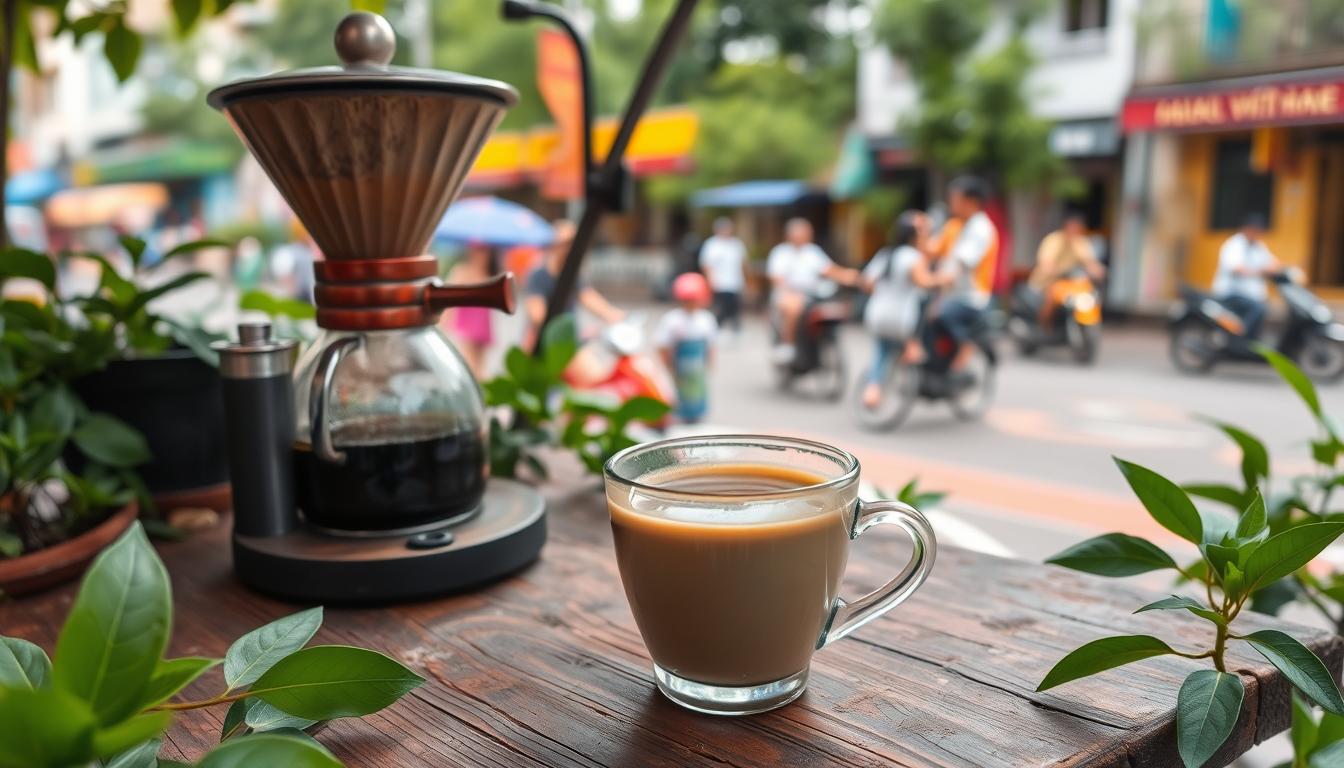 Vietnamese coffee in Saigon