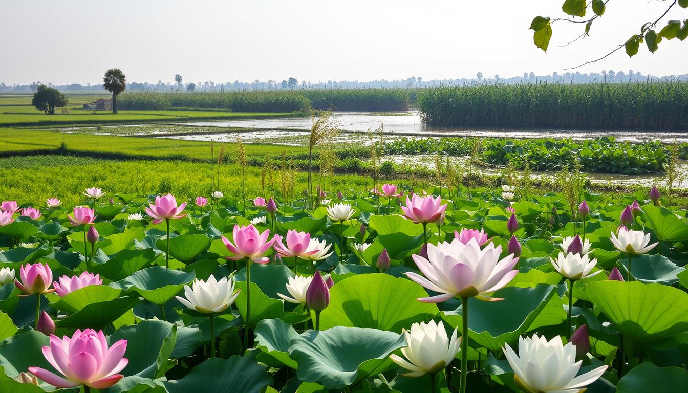 Làng sen và Khu sinh thái Tràm Chim